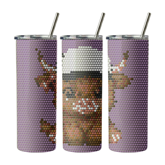 Highland Cow 20oz Tumbler Rhinestone Template 4mm